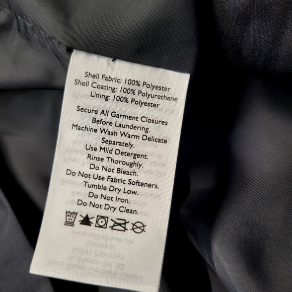 Eddie Bauer Trench Coat Womens 3X Black Girl On The Go Waterproof Hooded New - Picture 15 of 16